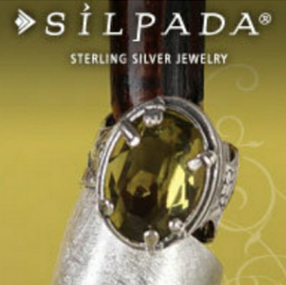 Silpada olivine Swarovski crystal ring